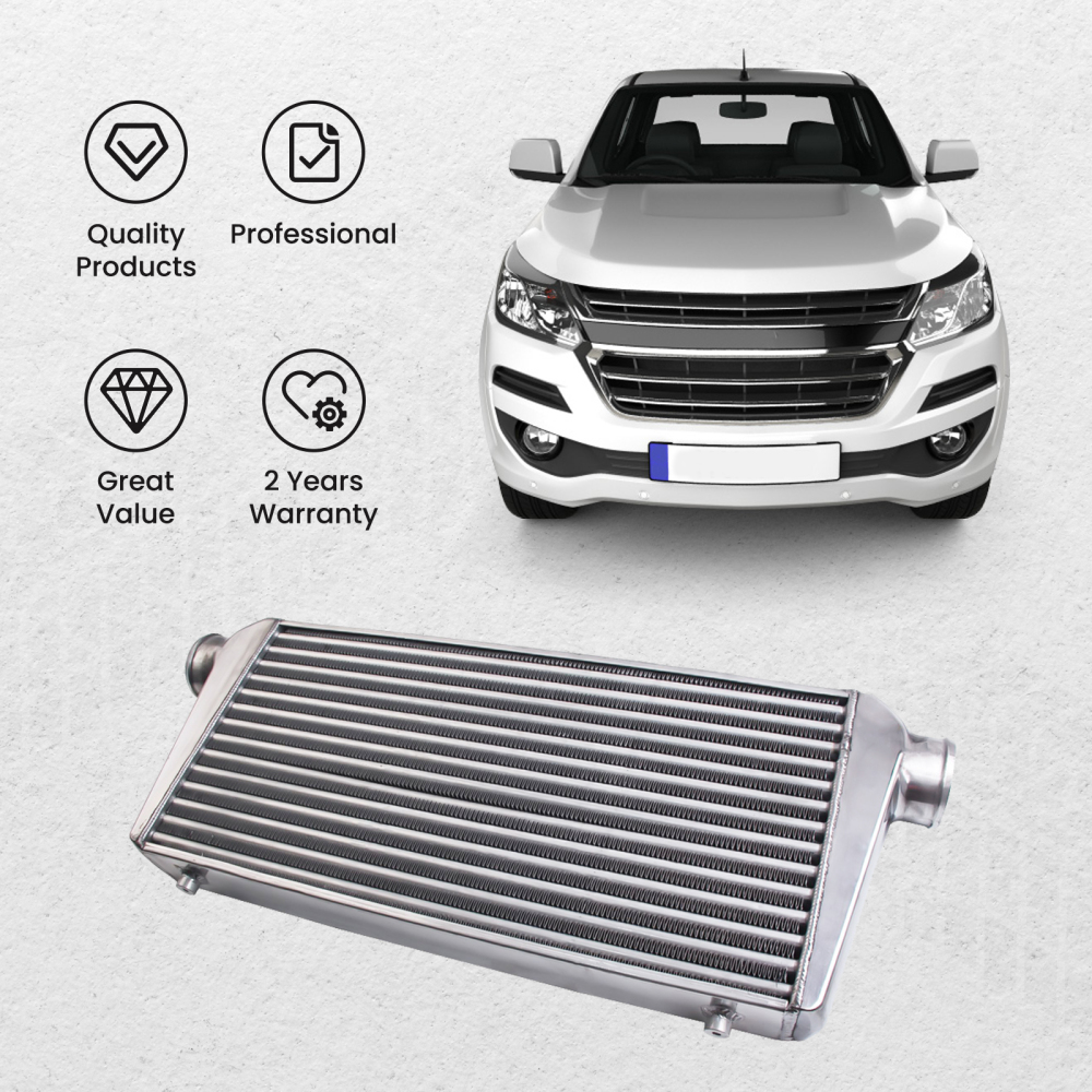 Universal Intercooler 31 x 13 x 3 3 Inlet / Outlet2.5 Aluminum Pipe Kit