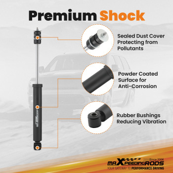 3 Suspension Lift Kit Struts Shocks compatible for Toyota 4Runner 2003-09 FJ Cruiser 07-14