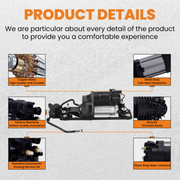 Compressore con staffa + blocco valvole compatibile per BMW 5 E61 Touring 37106789937