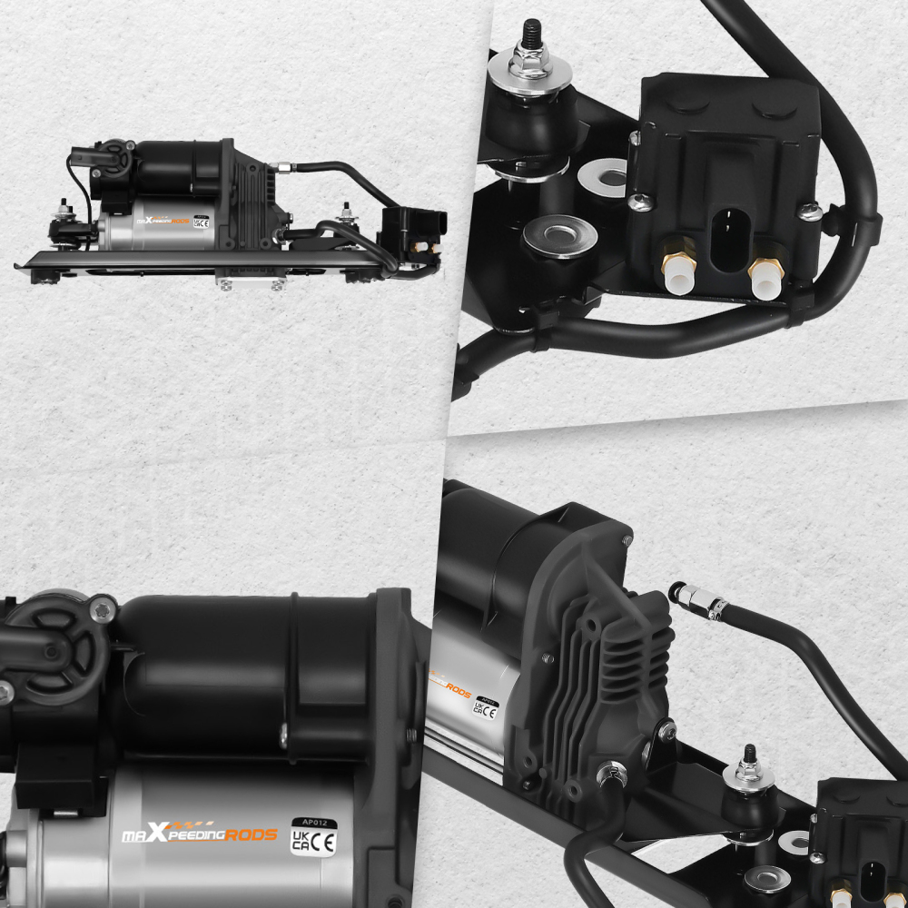 Compressore con staffa + blocco valvole compatibile per BMW 5 E61 Touring 37106789937