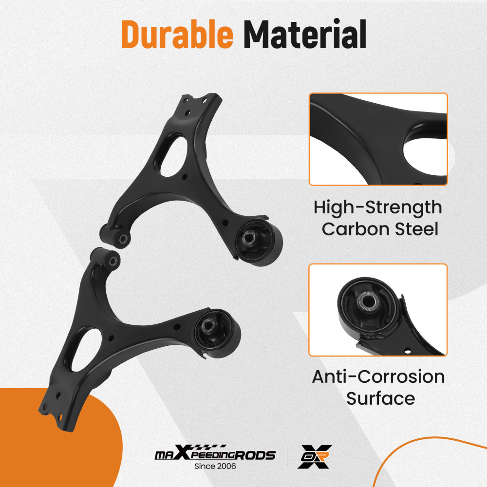 14 Pcs Front Lower Control Arm and Outer Tie Rod End compatible for Honda Civic 2006-2011 suspension arms