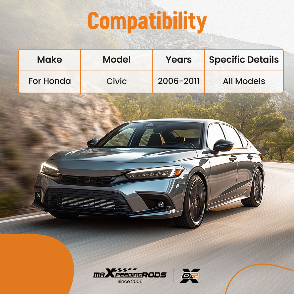 14 Pcs Front Lower Control Arm and Outer Tie Rod End compatible for Honda Civic 2006-2011 suspension arms