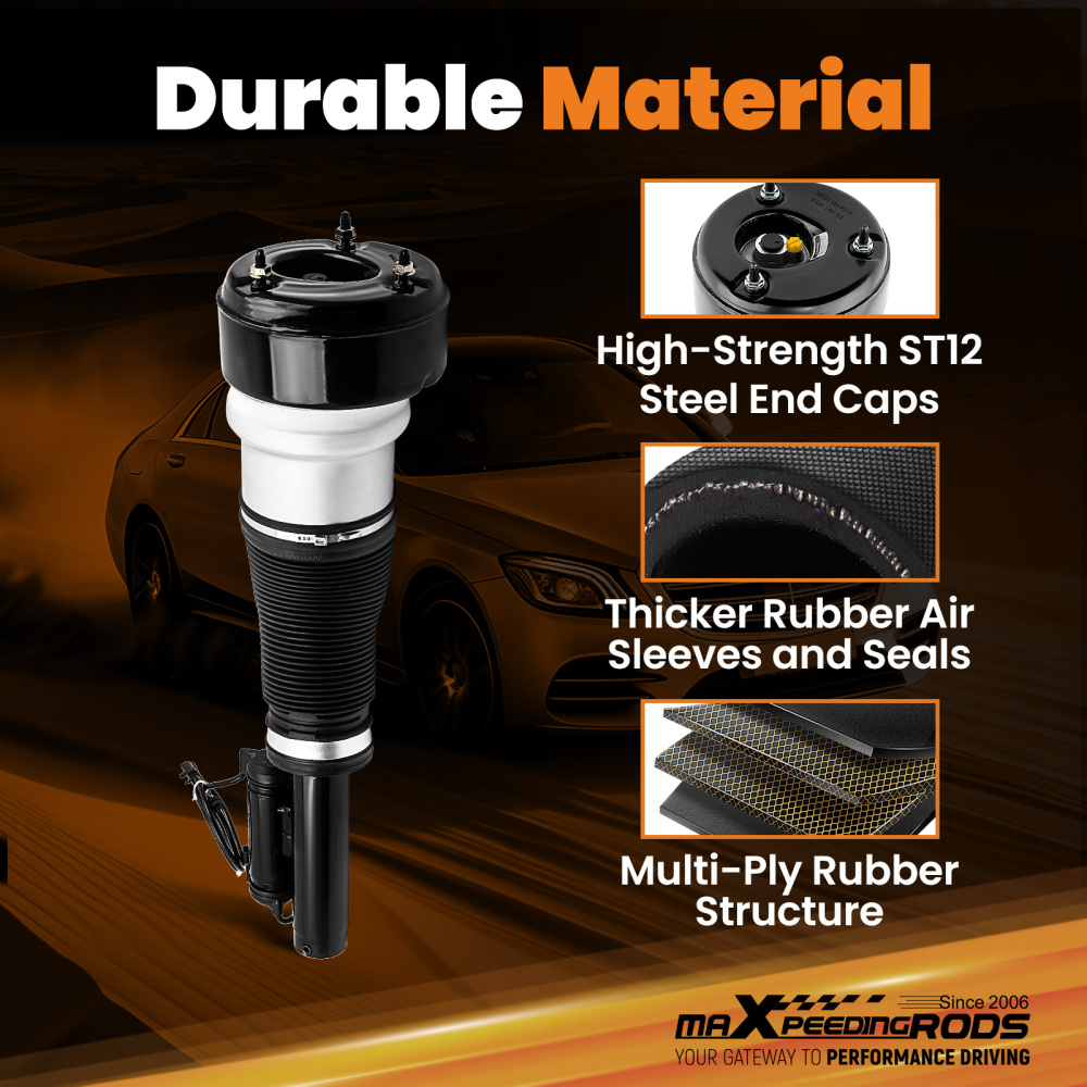 2x Front Air Strut Shock Suspension Spring compatible for Mercedes S Class W221 S 320 CDi