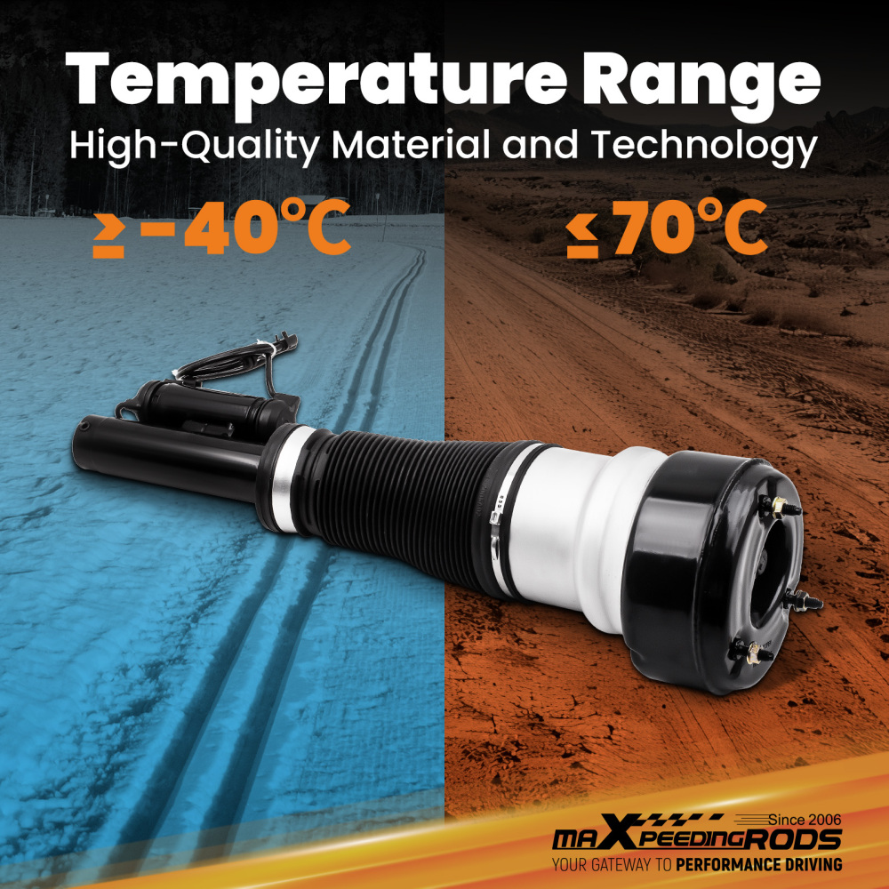 2x Front Air Strut Shock Suspension Spring compatible for Mercedes S Class W221 S 320 CDi