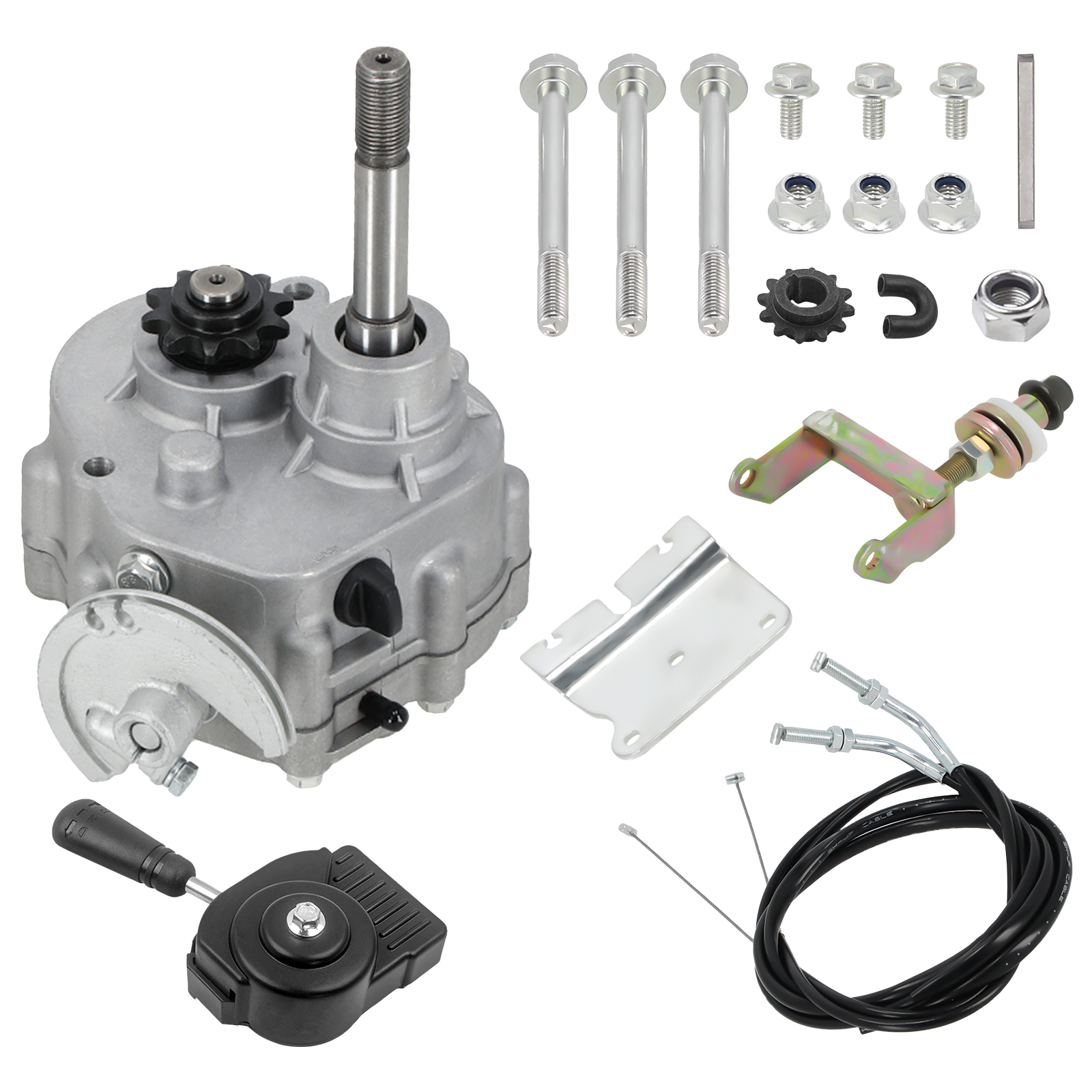 Go Kart Forward Reverse Gear box Set For 2HP-14HP Engine Transmission 5/8 inch-image-GB-KD10-12T