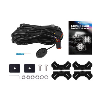 Faretto LED Ausiliario 270° 3,5 pollici IP68 Luce Lavoro 6000K DRL Ambra Camion