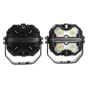 Faretto LED Ausiliario 270° 3,5 pollici IP68 Luce Lavoro 6000K DRL Ambra Camion