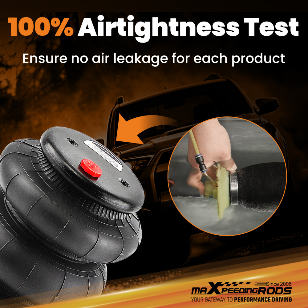 Pair of triple bellows 2600 LBS air bellows spring bellows air suspension for Light Duty