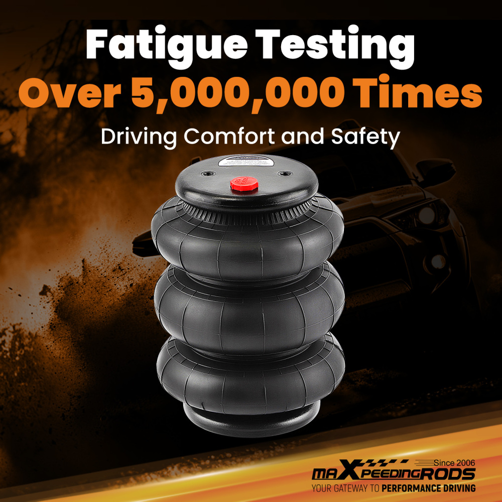 Pair of triple bellows 2600 LBS air bellows spring bellows air suspension for Light Duty