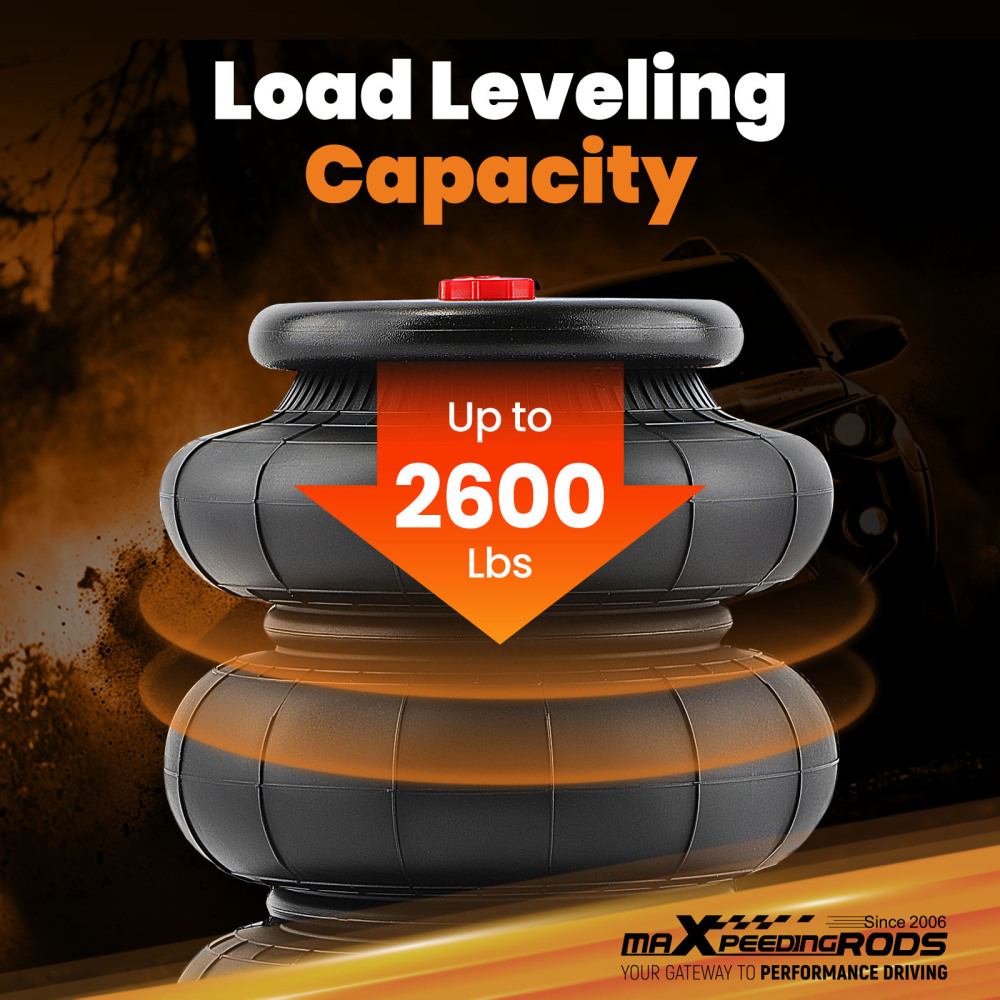 Pair of triple bellows 2600 LBS air bellows spring bellows air suspension for Light Duty