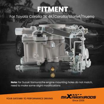 Carburetor compatible for Toyota Corolla Starlet TRUENO 1974-1981 2110024034 carburettor