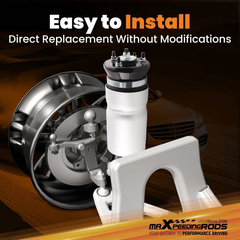 Pair Front Air Strut Shock Suspension compatible for Range Rover Discovery 3 LR3 MK III IV