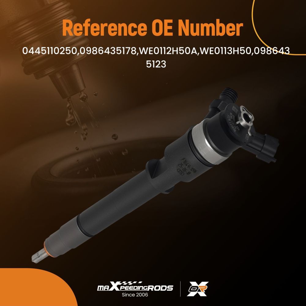 1 Fuel Injector compatible for Ford Ranger Mazda BT-50 2.5L 2006-11 WE0113H50