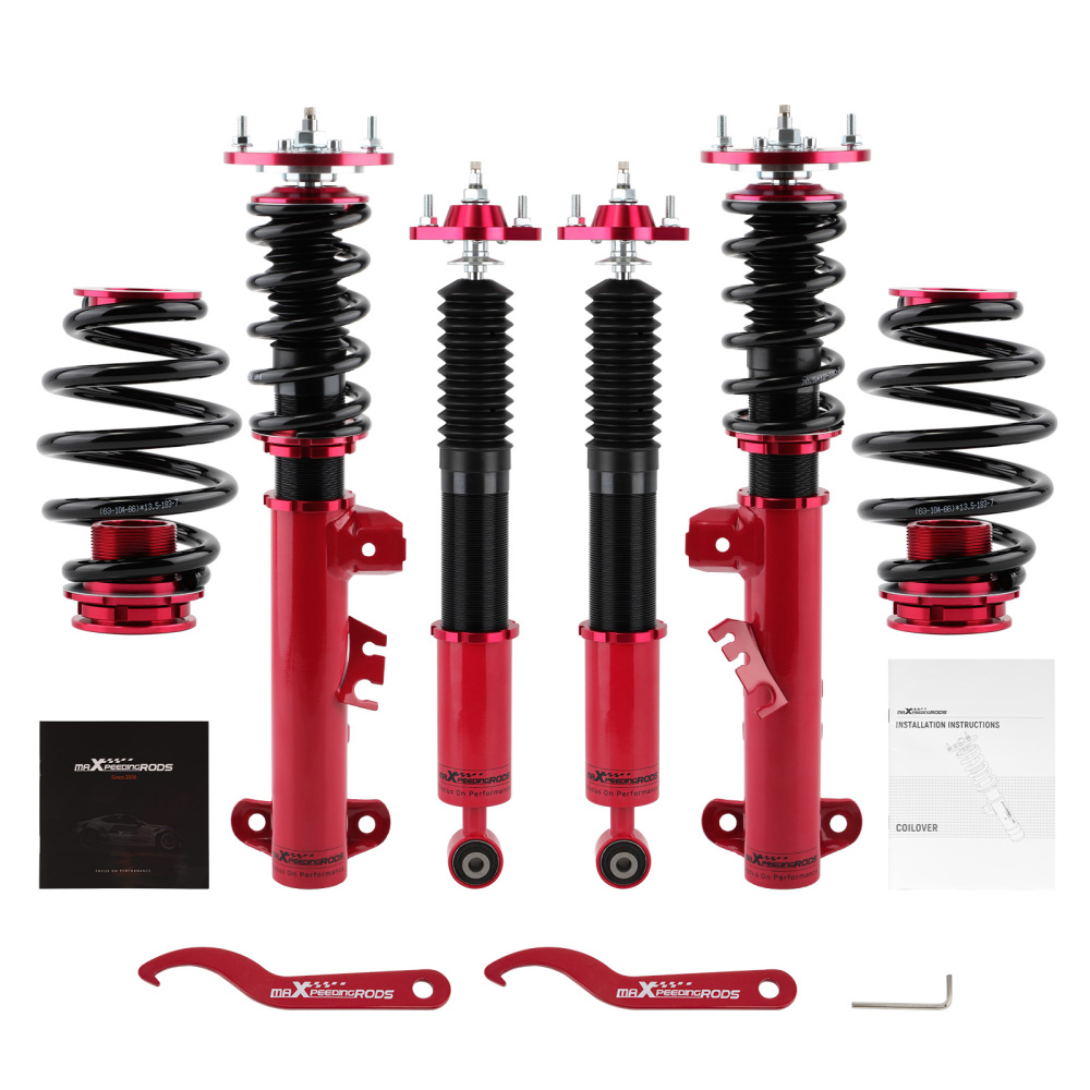 Compatible for BMW E36 M3 316i 318i 318is 320i 1990-1998 4pcs 24 Damper Adjustable Suspension Coilovers Shock Absorber kits Lowering Kit