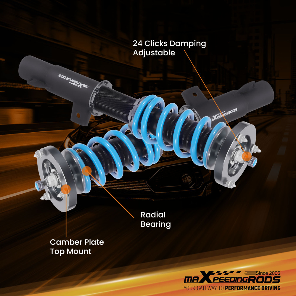 MaXpeedingrods T6 COILOVER Lowering Kit compatible for BMW 7-Series RWD (E38) 1995-2001