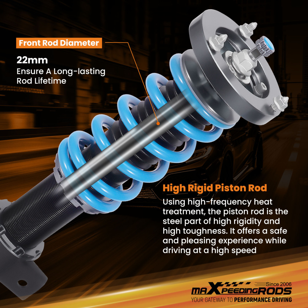 MaXpeedingrods T6 COILOVER Lowering Kit compatible for BMW 7-Series RWD (E38) 1995-2001