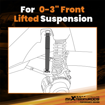 Front Lifted Shocks 0-3 compatible for Chevy Silverado GMC Sierra 2500 3500 HD 2011-2025