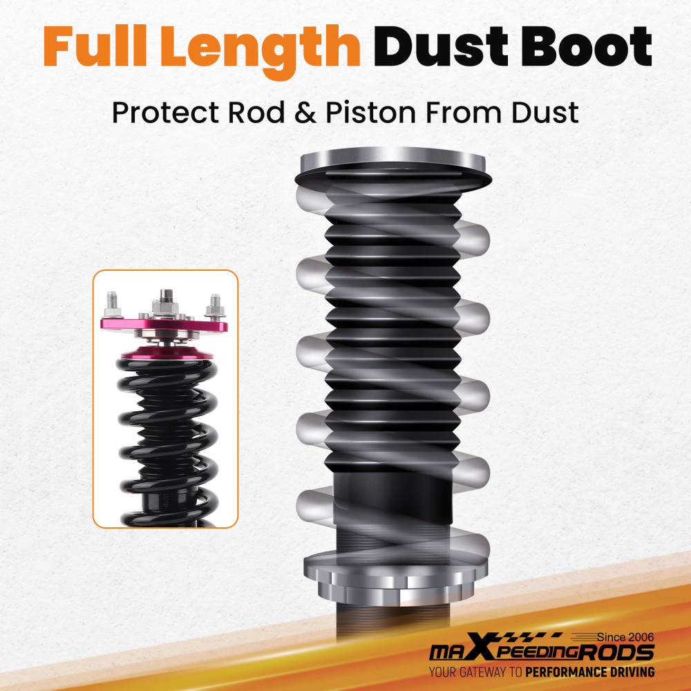 2001 - 2006 compatible for Honda Civic EM2 2001 2002 2003 2004 2005 Adjustable Height Complete Set Coilovers Lowering Kit