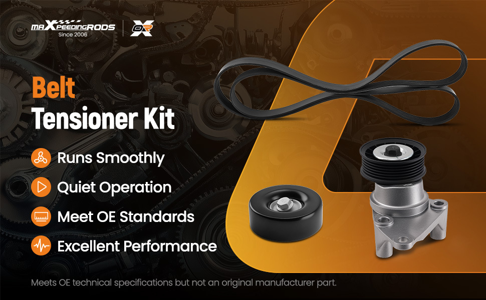 Belt Tensioner Assembly compatible for Cadillac Escalade 2003-2006 12554027 V8 Engine