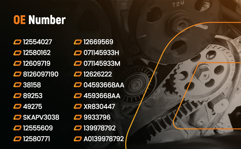 Belt Tensioner Assembly compatible for Cadillac Escalade 2003-2006 12554027 V8 Engine