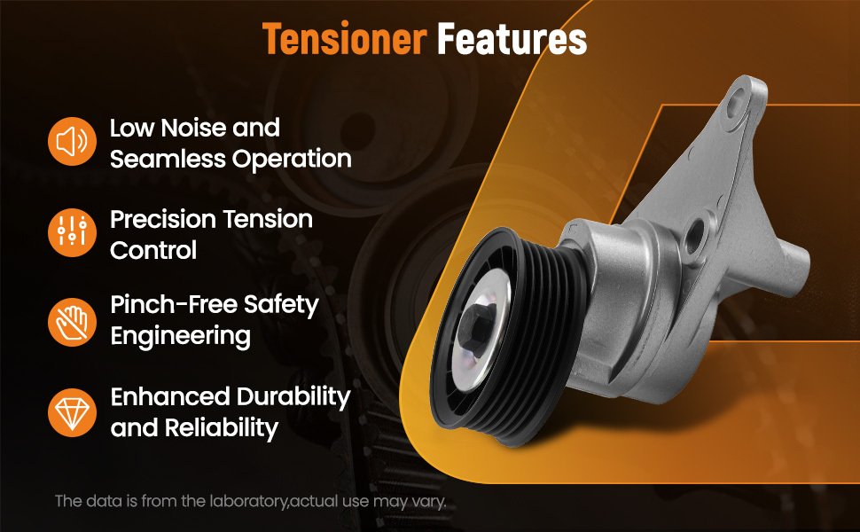 Belt Tensioner Assembly compatible for Cadillac Escalade 2003-2006 12554027 V8 Engine