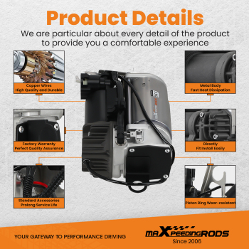 Air Suspension Compressor Pump compatible for Audi Q7 4L all engine 2006-2015