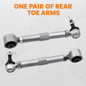 Compatible for Lexus IS300 GS300 GS400 GS430 2 Pcs Adjustable Rear Toe Control Arms Kits suspension arms