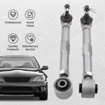 Compatible for Lexus IS300 GS300 GS400 GS430 2 Pcs Adjustable Rear Toe Control Arms Kits suspension arms