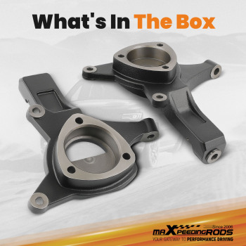 4.5 Front Lift Spindles compatible for Chevrolet Silverado GMC Sierra 1500 2WD 2007-2017