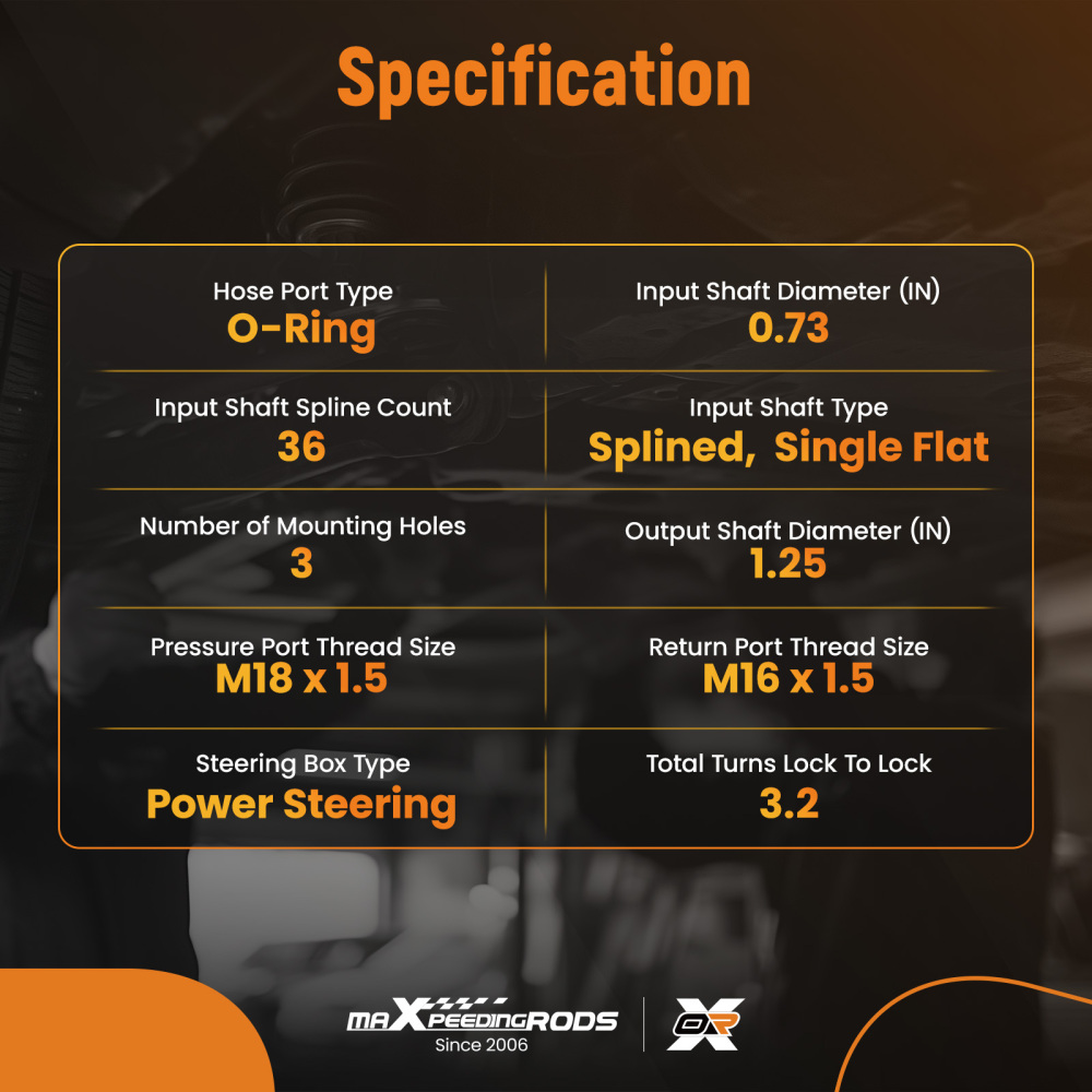 Power Steering Gear Box Compatible for Dodge Ram 1500 Chevrolet C1500 1994-2001 27-7539