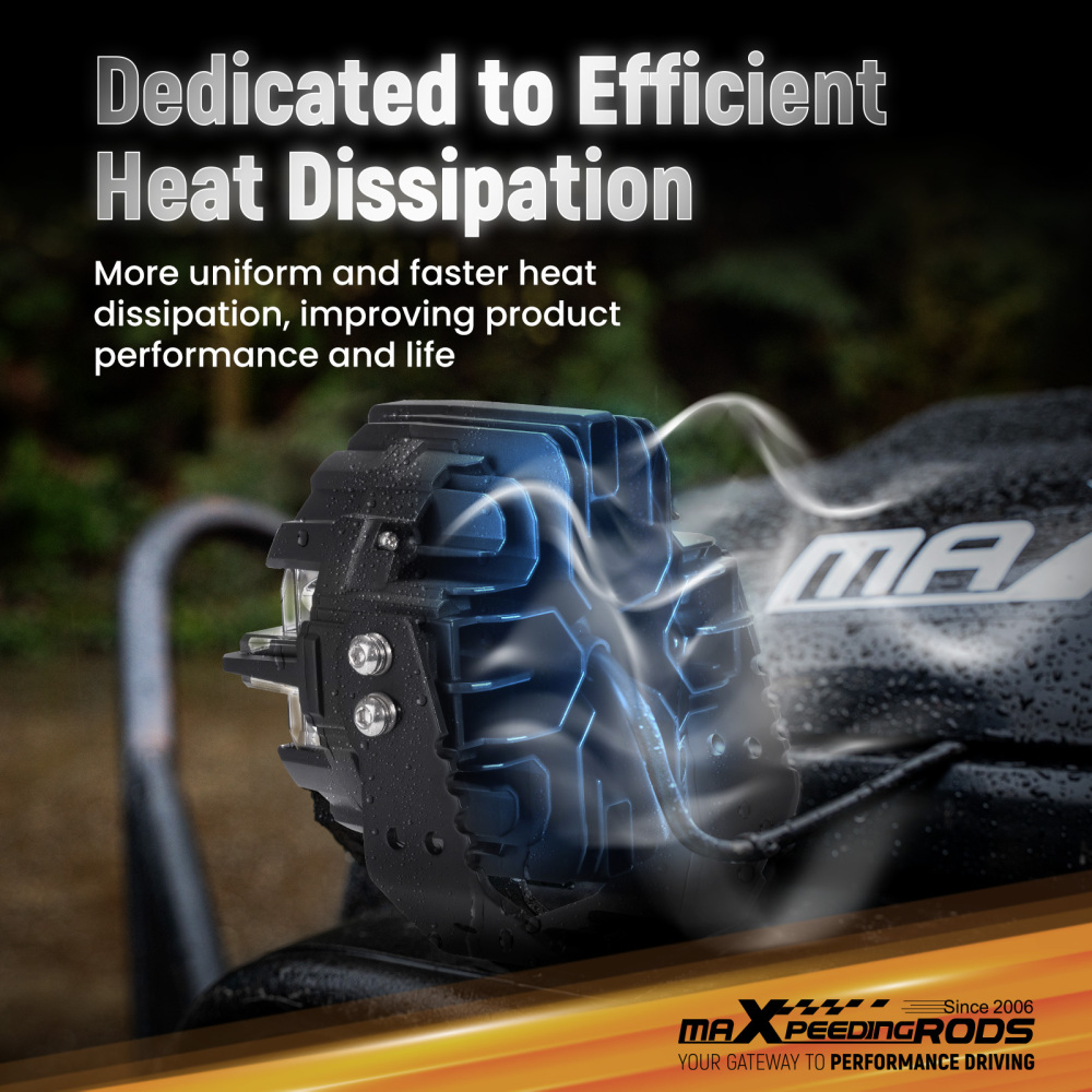Maxpeedingrods Universal 3.5 inch 160W LED Light Pods for Offroad Driving