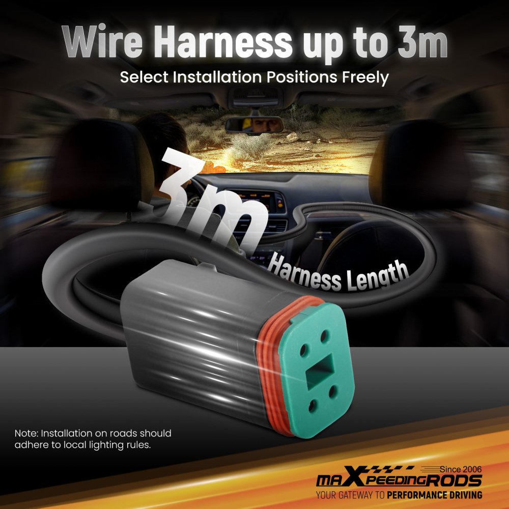 Maxpeedingrods Universal 3.5 inch 160W LED Light Pods for Offroad Driving