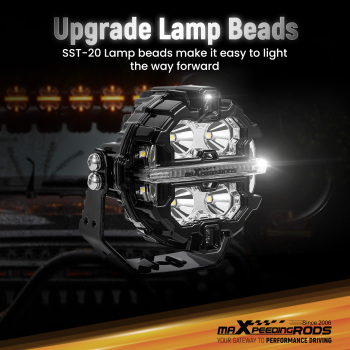 Maxpeedingrods Universal 3.5 inch 160W LED Light Pods for Offroad Driving