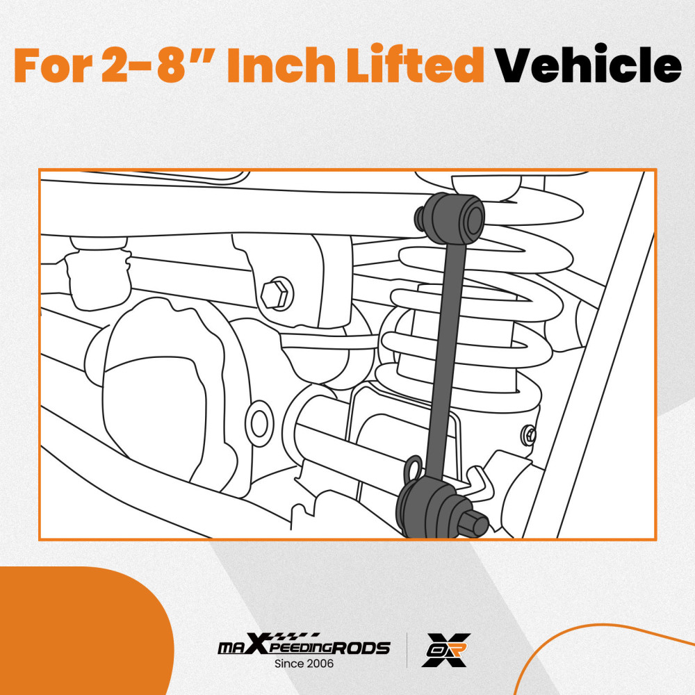 4 FrontRear Adjustable Sway Bar Link Kit compatible for Nissan Patrol GU Y61 2-8 Lift