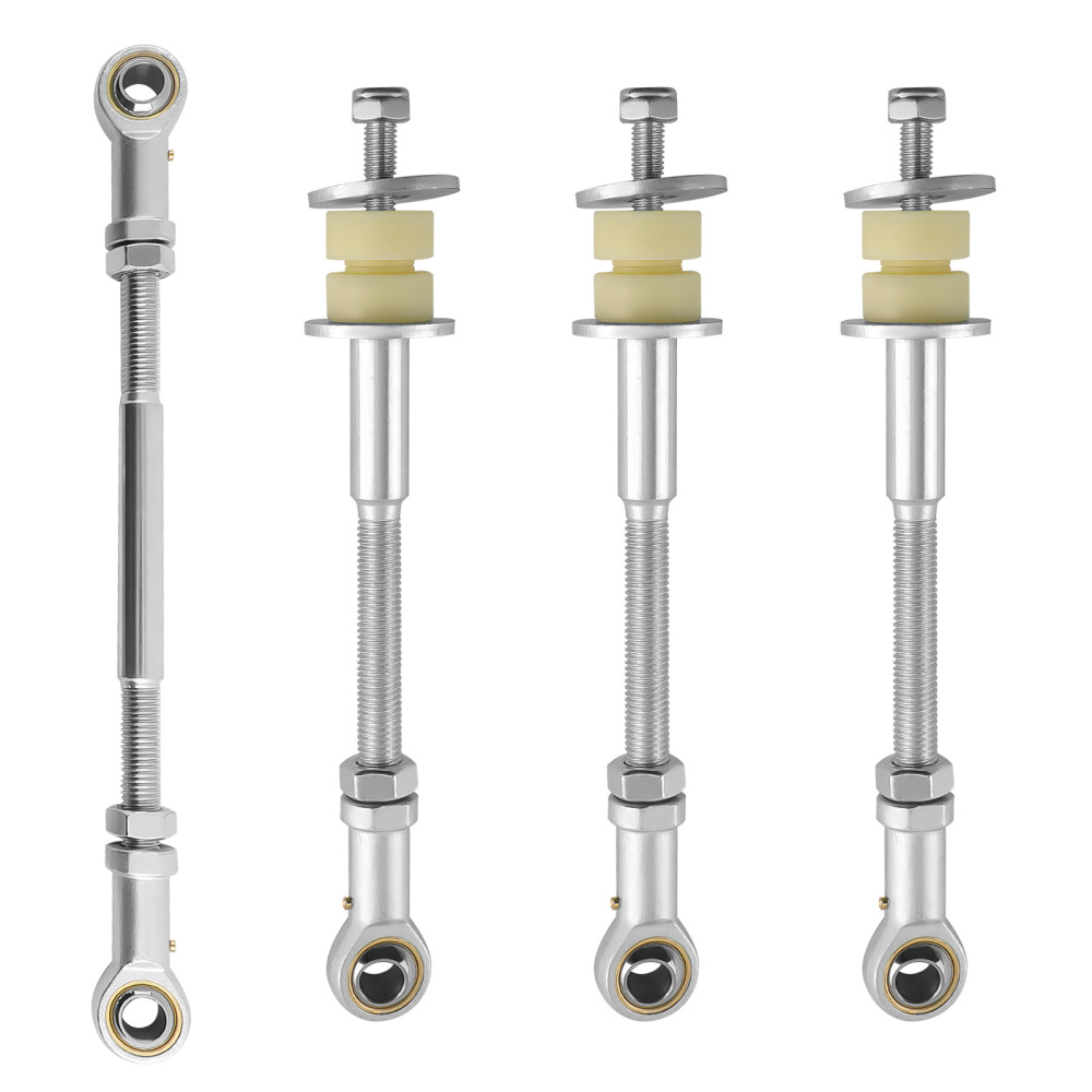 4 FrontRear Adjustable Sway Bar Link Kit compatible for Nissan Patrol GU Y61 2-8 Lift