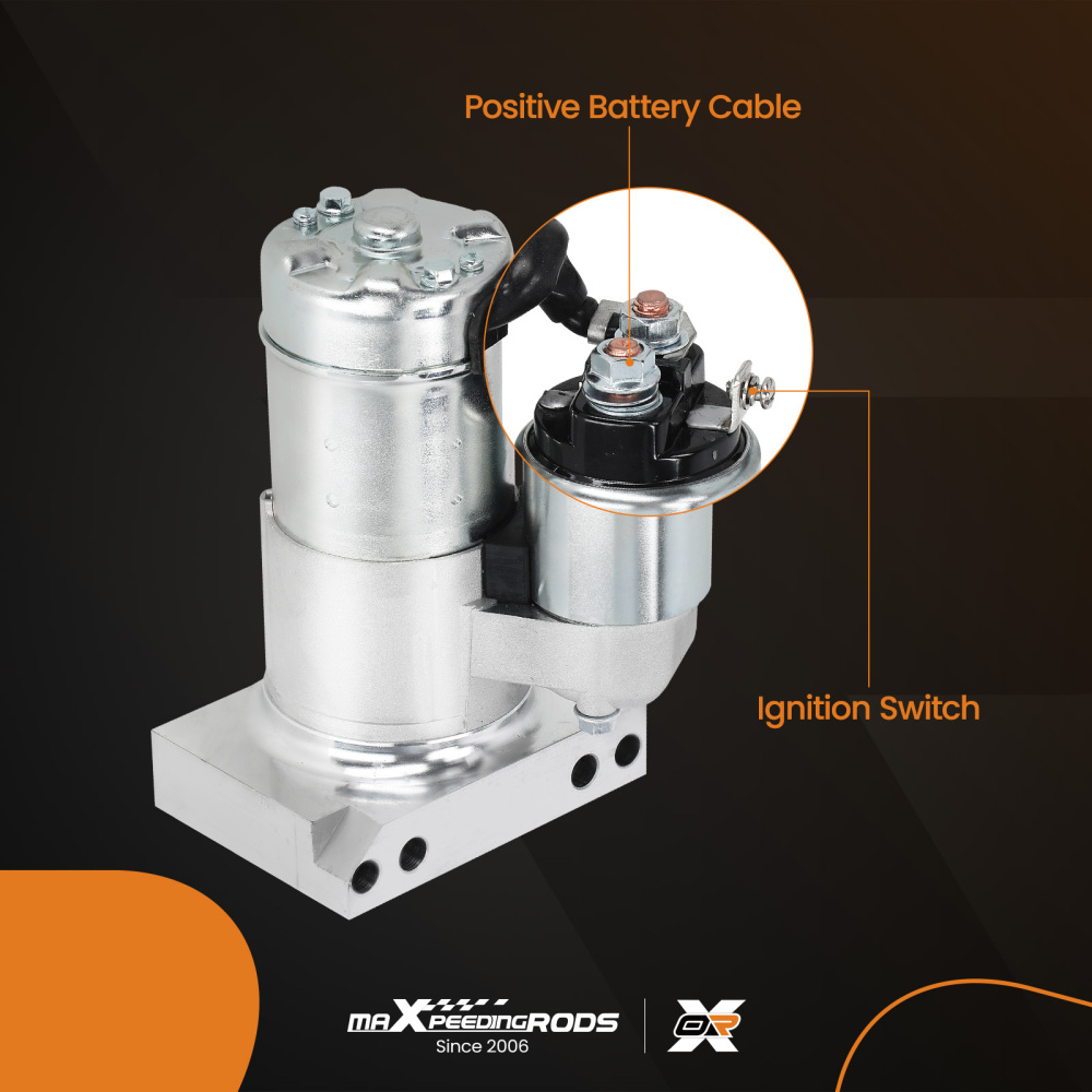 Starter Compatible for Chevy 305 350 454 SBC BBC High Torque 1.4KW 12V 10T 19695 S114-823