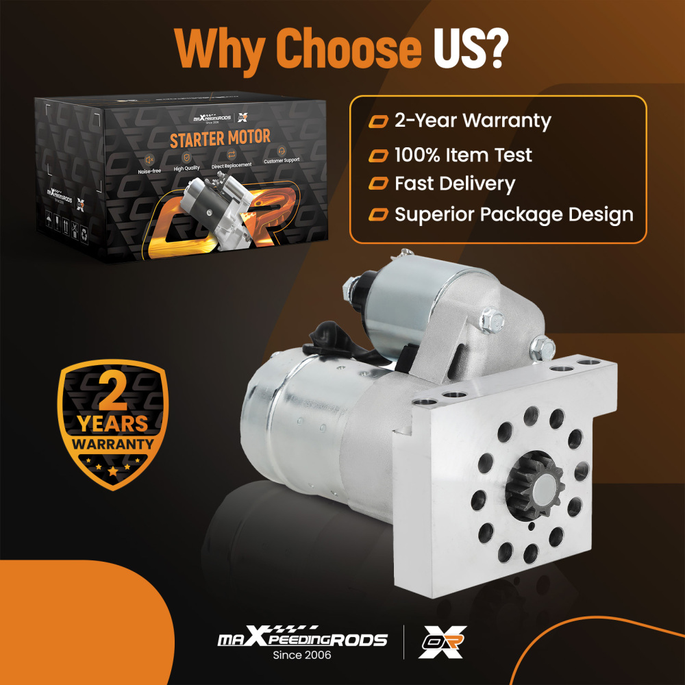 Starter Compatible for Chevy 305 350 454 SBC BBC High Torque 1.4KW 12V 10T 19695 S114-823