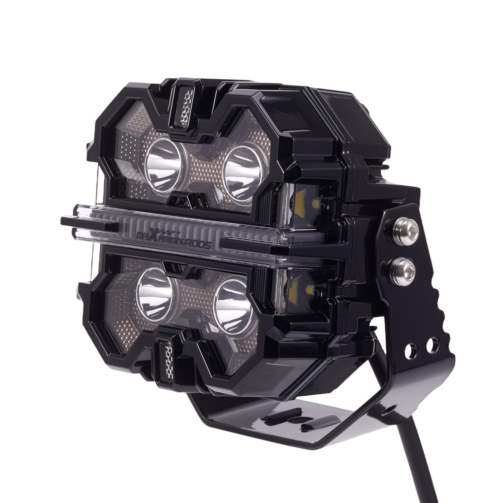 5inch Square 212W LED Driving Light Bar Spot Flood Combo RGB DRL Off Road IP68