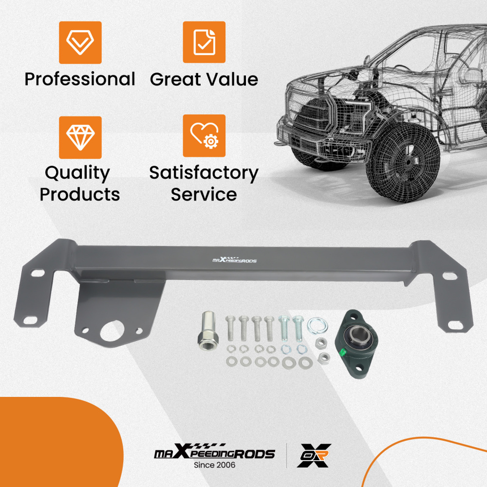 Steering Gear Box Stabilizer Bar Brace 4WD 4x4 Gearbox compatible for Dodge Ram 94-02 1500