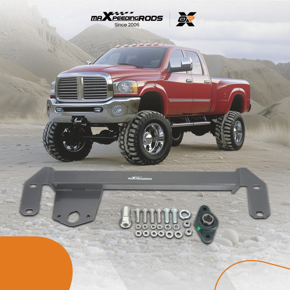 Steering Gear Box Stabilizer Bar Brace 4WD 4x4 Gearbox compatible for Dodge Ram 94-02 1500