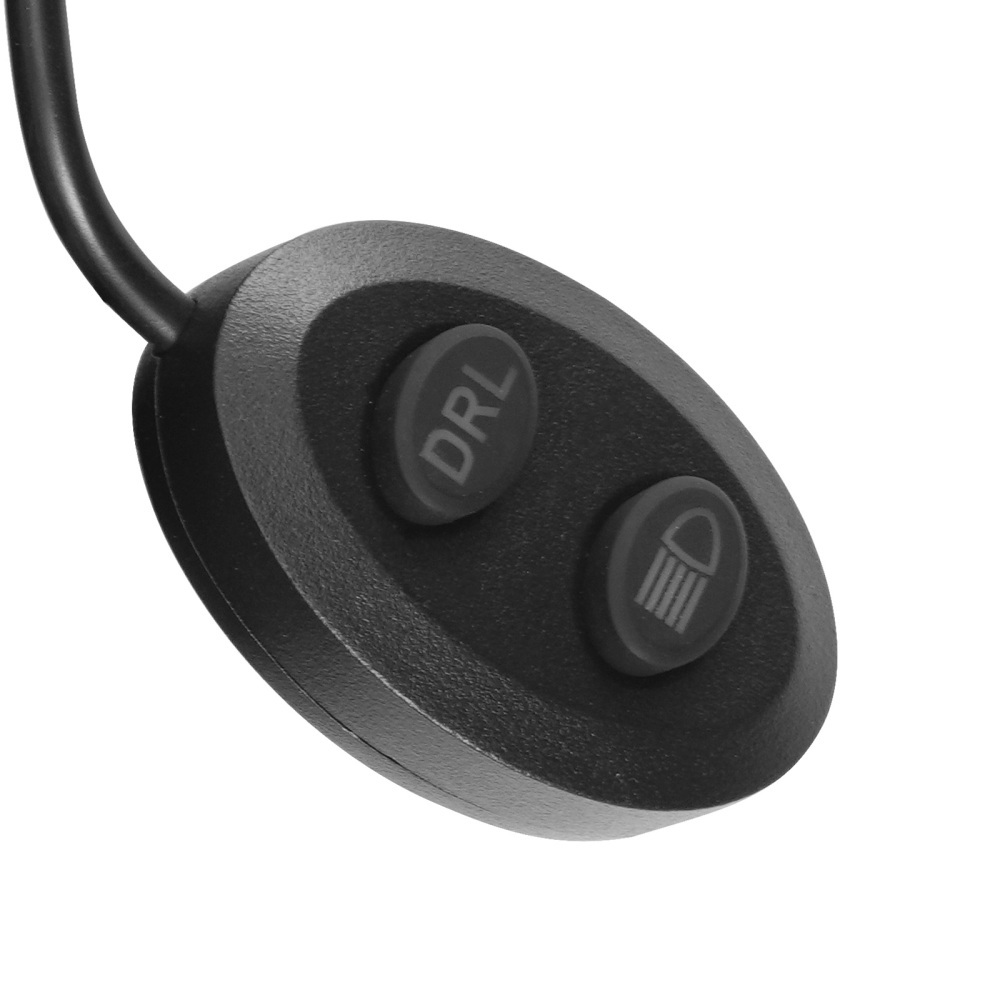 2 PCS 4.5x2.5 Inch LED Off-Road Lights 80W Spot Flood Combo Beam with Amber/White DRL for Trucks SUV Pickup ATV Motorcycles,with Black/Yellow Light Covers