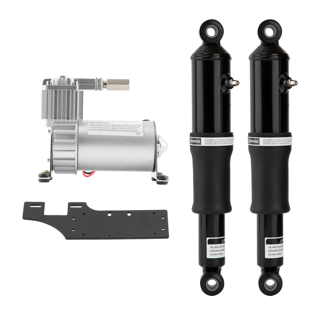 Rear Air Ride Suspension Set compatible for Harley Touring Road King Street Glide 1994-2018