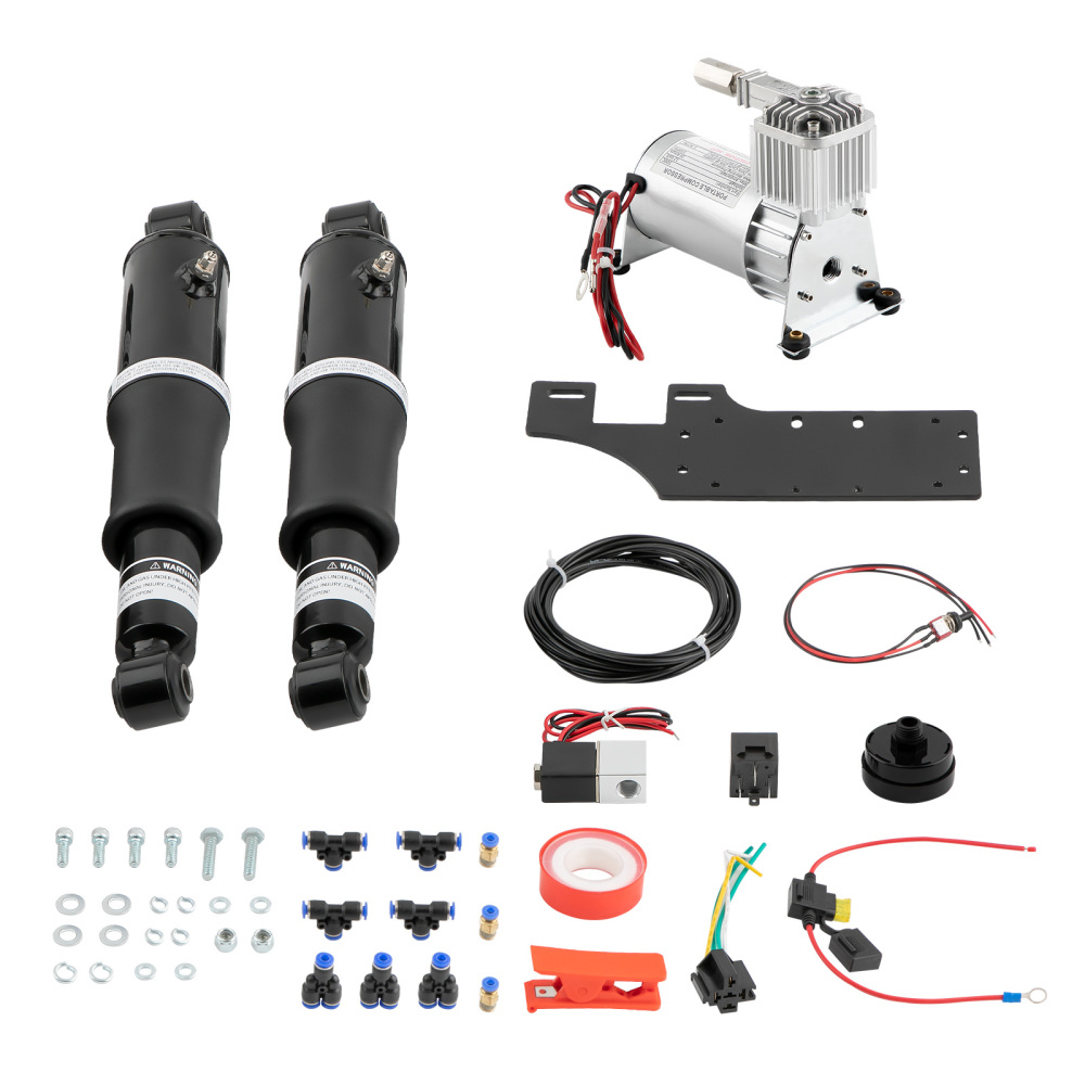 Rear Air Ride Suspension Set compatible for Harley Touring Road King Street Glide 1994-2018