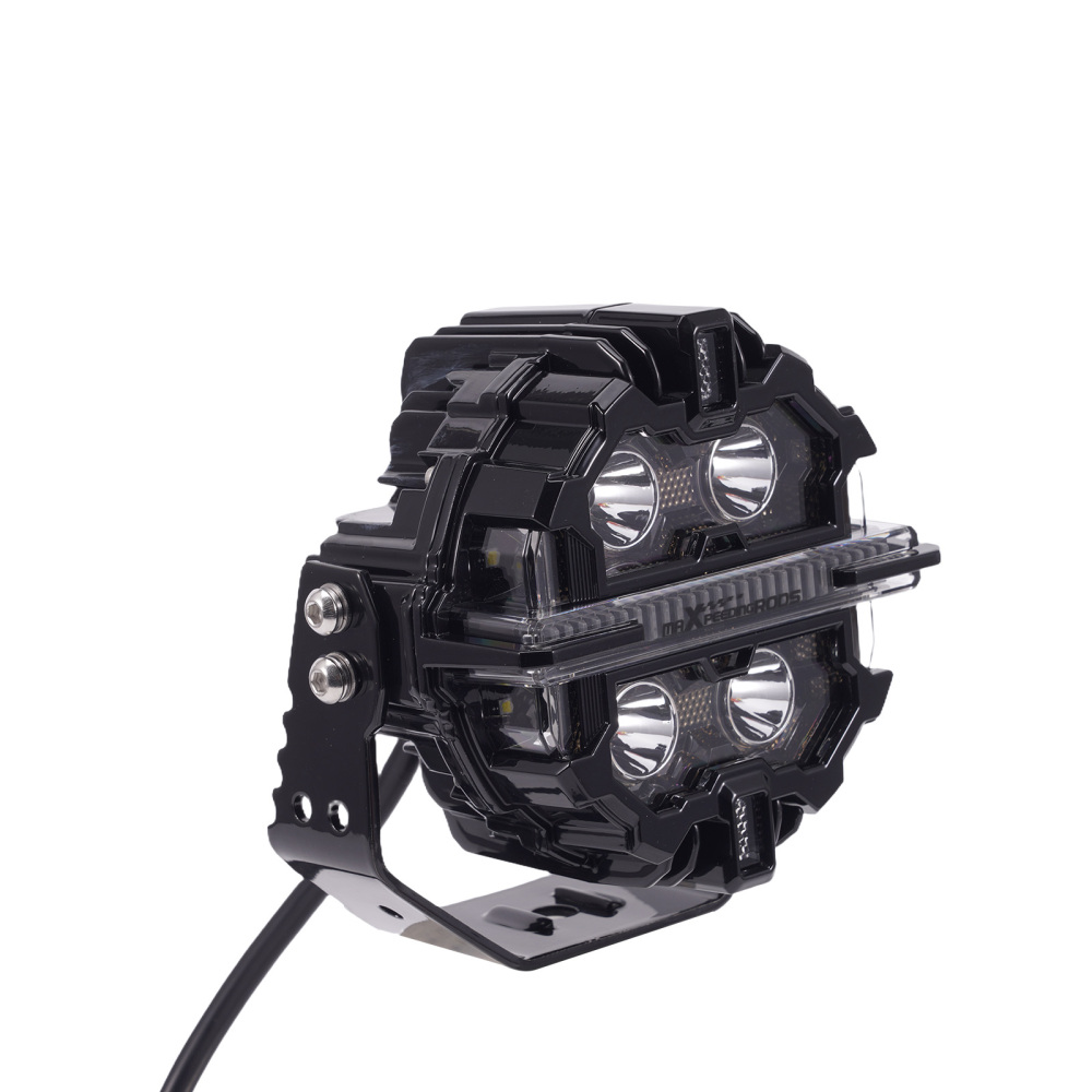 5 212W LED Driving Light Spot Beam RGB DRL For SUV 4X4 ATV Off Road Round IP68