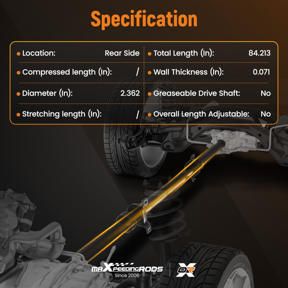 Rear Propshaft Driveshaft Complete compatible for Mercedes-Benz Vito Viano W639 A6394101916