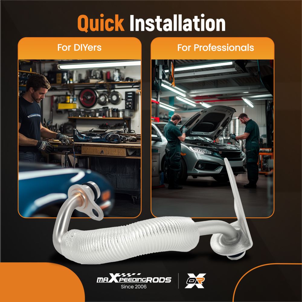 Turbo Water Coolant Pipe compatible for BMW 520i 528i xDrive Touring 2.0L N20B20 Feed Hose