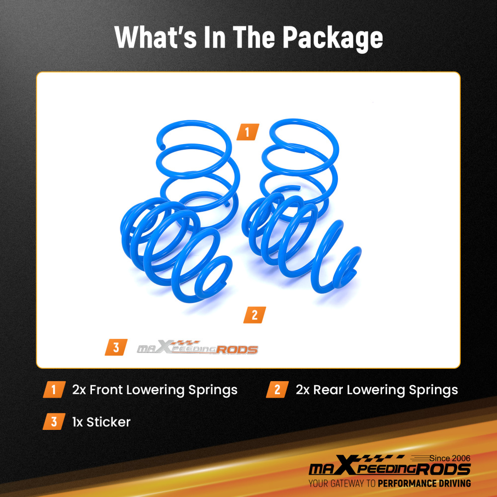 MaXpeedingrods Sport Lowering Springs Kit compatible for BMW Z4 E85 2003-2008