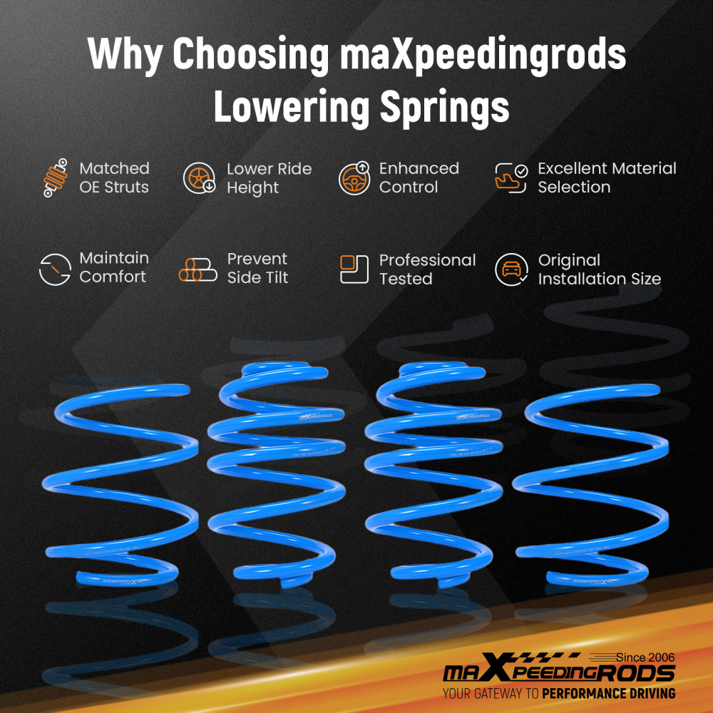 MaXpeedingrods Sport Lowering Springs Kit compatible for BMW Z4 E85 2003-2008