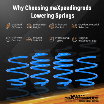 MaXpeedingrods Sport Lowering Springs Kit compatible for BMW Z4 E85 2003-2008