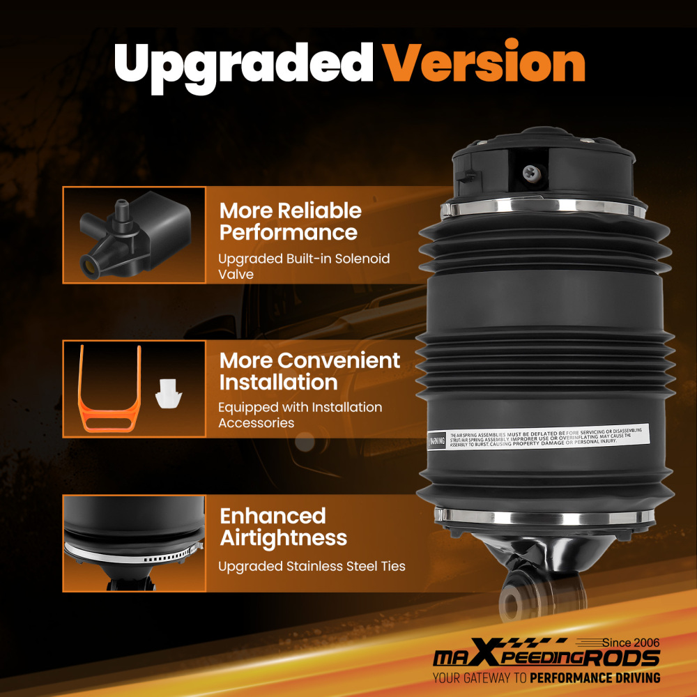 2x Rear Air Spring Bag compatible for Mercedes-Benz EClass S211 E240 E270 E280 2113200925